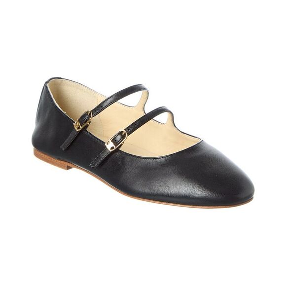 Celine Les Leather Ballerina Flat, Black - Picture 1 of 5